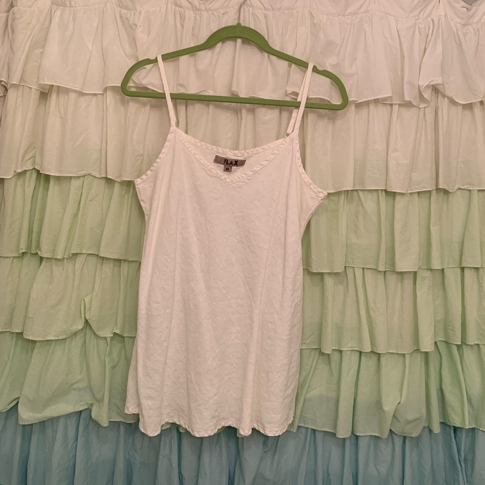 Flax Brand Linen Camisole Tank Sz M
